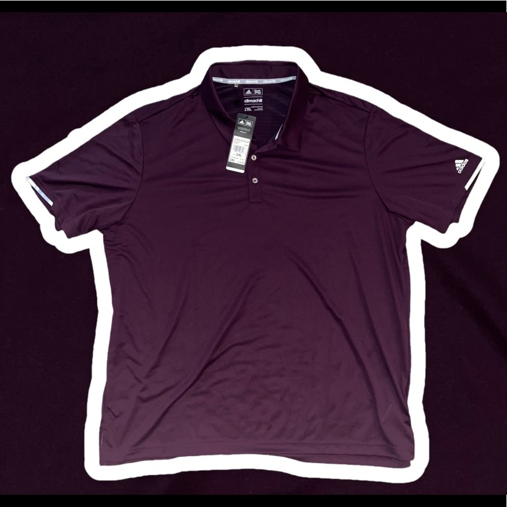 Adidas Climachill Mens Golf Polo - Rednit